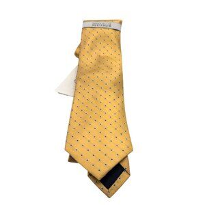 Perry Ellis Portfolio Small Dot Men's Silk Tie,Yellow, OS